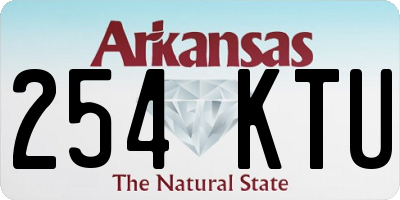 AR license plate 254KTU