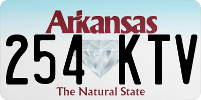 AR license plate 254KTV