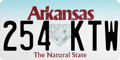 AR license plate 254KTW