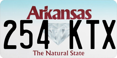 AR license plate 254KTX