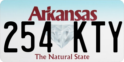 AR license plate 254KTY