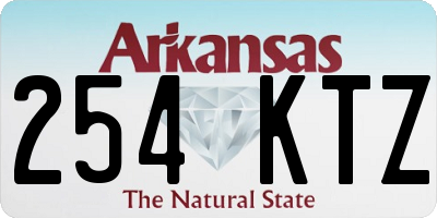 AR license plate 254KTZ