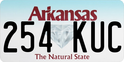 AR license plate 254KUC