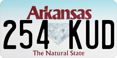 AR license plate 254KUD