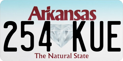 AR license plate 254KUE