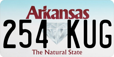 AR license plate 254KUG