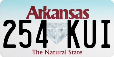 AR license plate 254KUI