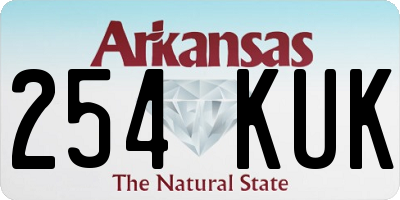 AR license plate 254KUK