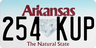AR license plate 254KUP
