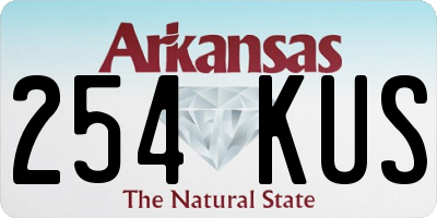 AR license plate 254KUS