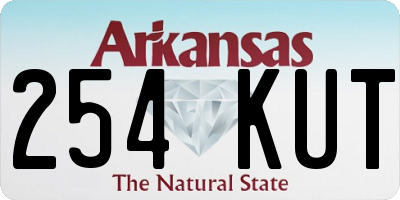 AR license plate 254KUT