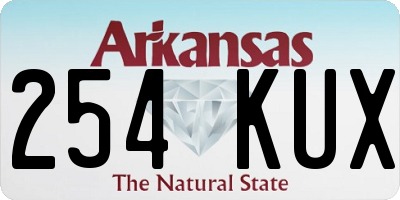AR license plate 254KUX