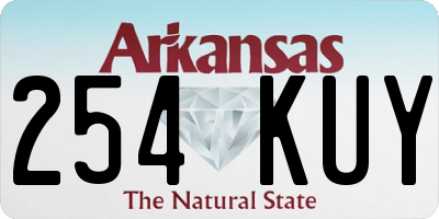 AR license plate 254KUY