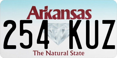 AR license plate 254KUZ