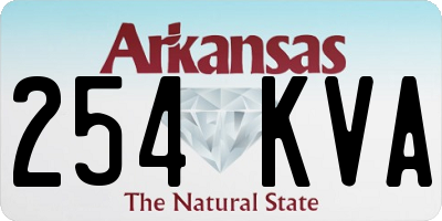 AR license plate 254KVA