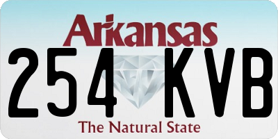 AR license plate 254KVB
