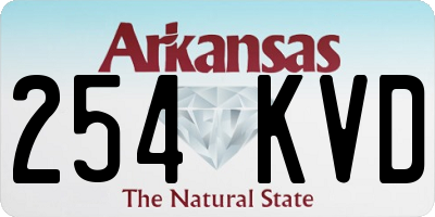 AR license plate 254KVD