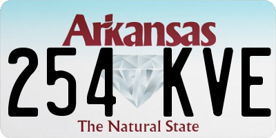 AR license plate 254KVE