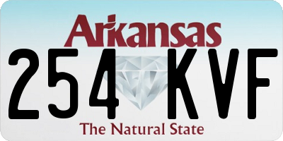 AR license plate 254KVF