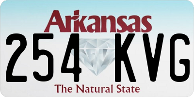 AR license plate 254KVG
