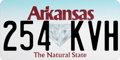 AR license plate 254KVH