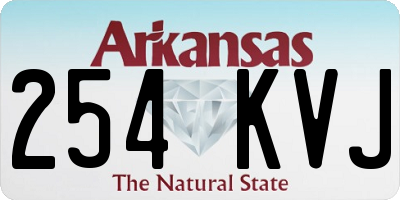 AR license plate 254KVJ