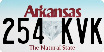 AR license plate 254KVK