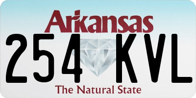 AR license plate 254KVL