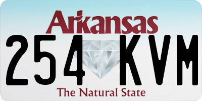 AR license plate 254KVM