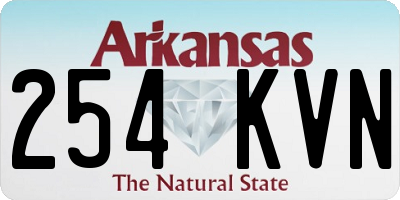 AR license plate 254KVN