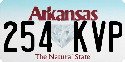 AR license plate 254KVP