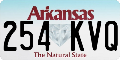 AR license plate 254KVQ