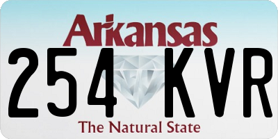 AR license plate 254KVR