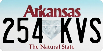 AR license plate 254KVS