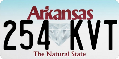 AR license plate 254KVT