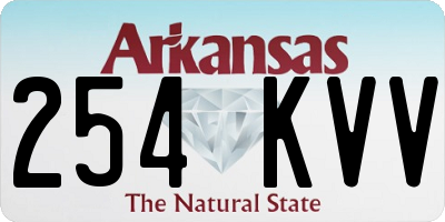AR license plate 254KVV
