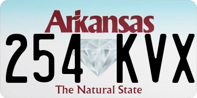 AR license plate 254KVX