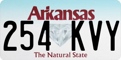 AR license plate 254KVY