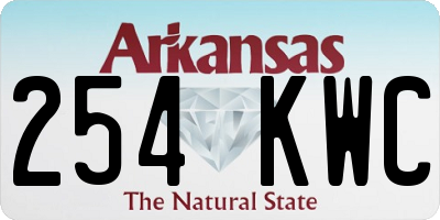AR license plate 254KWC