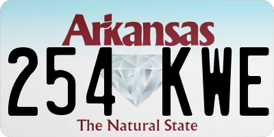 AR license plate 254KWE