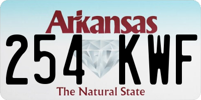 AR license plate 254KWF