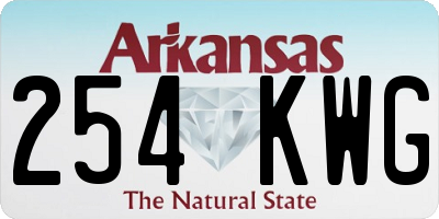 AR license plate 254KWG