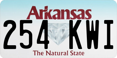 AR license plate 254KWI