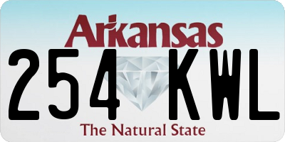 AR license plate 254KWL