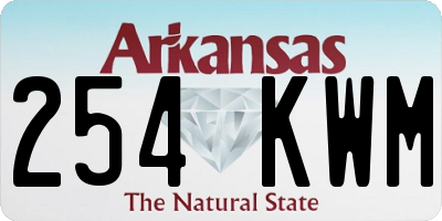 AR license plate 254KWM