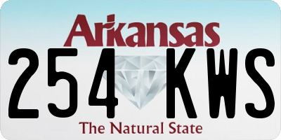 AR license plate 254KWS
