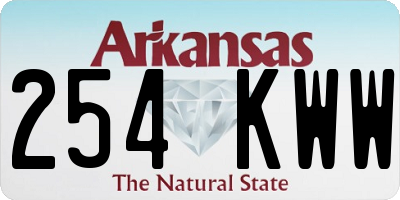 AR license plate 254KWW