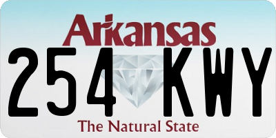 AR license plate 254KWY