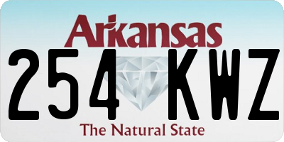AR license plate 254KWZ