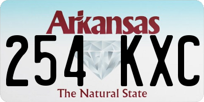 AR license plate 254KXC